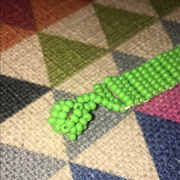 HP🎉 Kate Spade ‘Play Hooky’ Green Beaded Bracelet - Picture 4 of 5